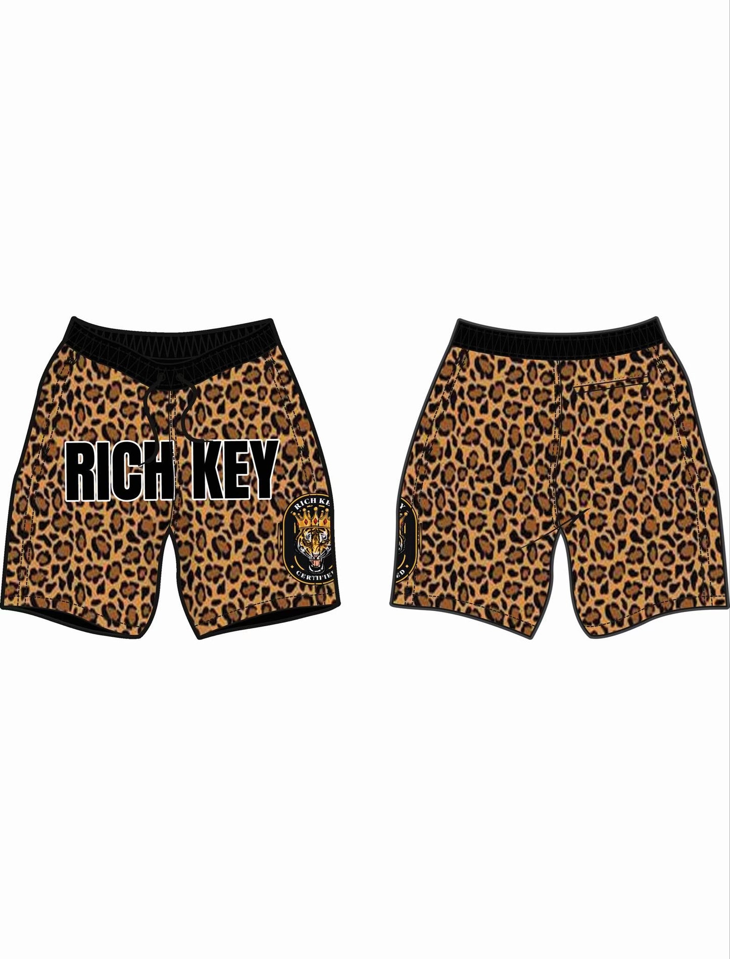 Rich Key Cheetah Print Shorts